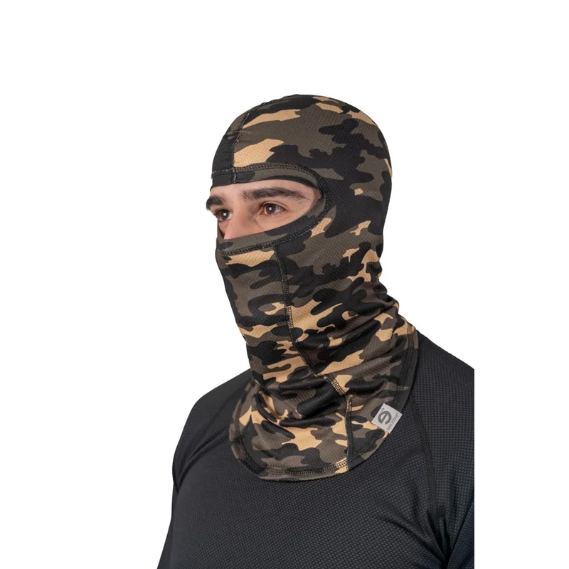 Motorcykelhætte nanosilver® camouflage grøn