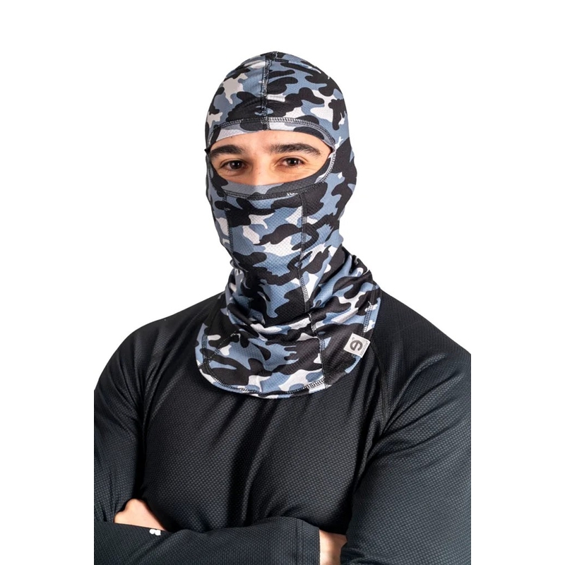 Motorcykelhætte nanosilver® camouflage grå
