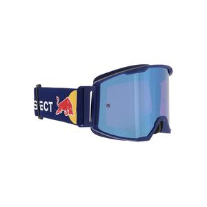 Motocrossbrille Red Bull Spect STRIVE S mørkeblå med blå linse