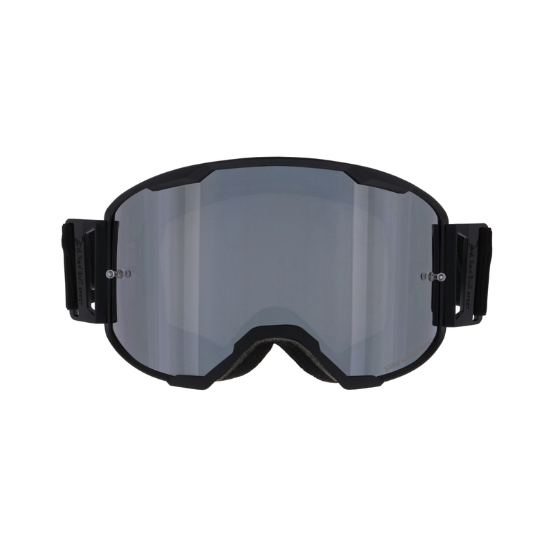 Motocrossbrille Red Bull Spect STRIVE S sort med røgfarvet glas