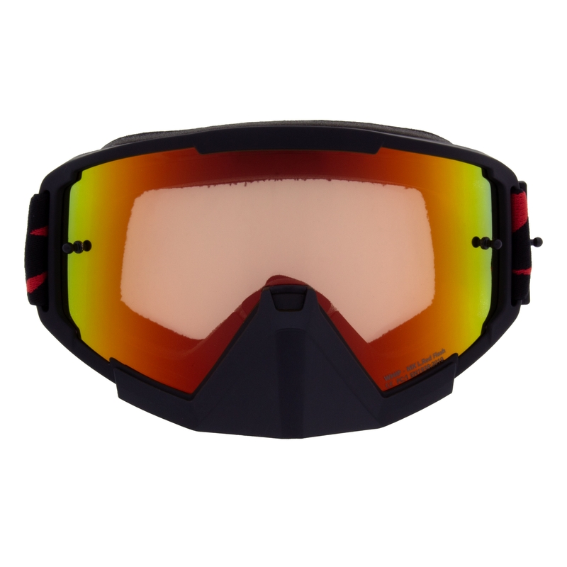 Motocrossbrille Red Bull Spect WHIP sort med rød-gul linse