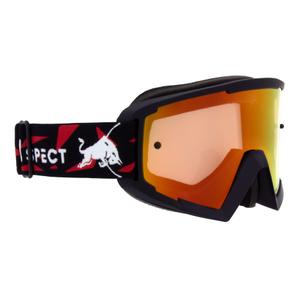 Motocrossbrille Red Bull Spect WHIP sort med rød-gul linse