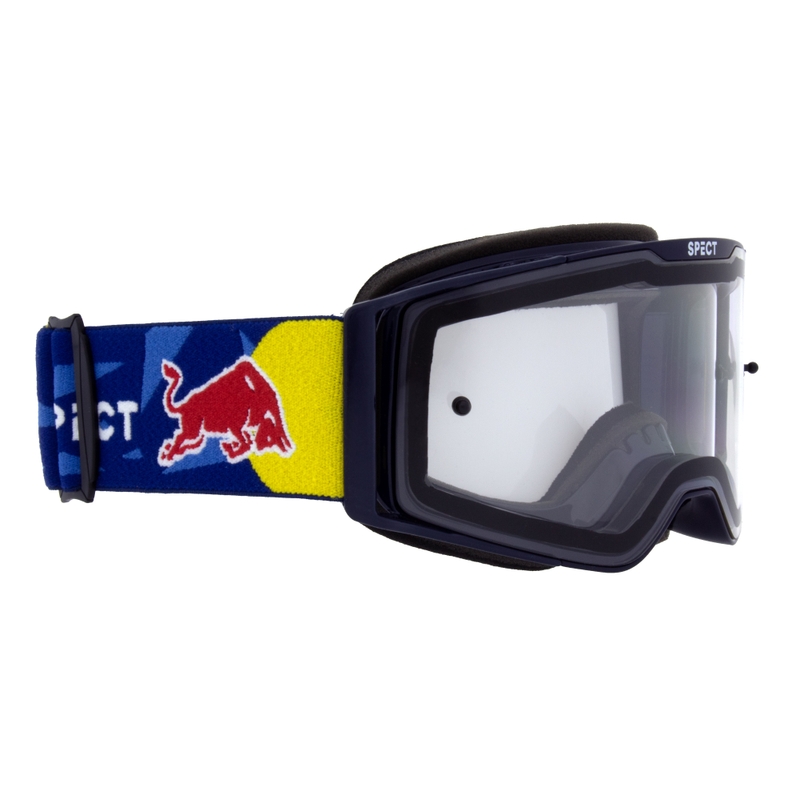 Motocrossbriller Red Bull Spect TORP blå med klar linse