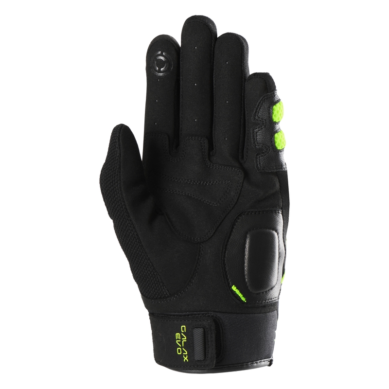 Motorcykelhandsker Furygan Galax EVO sort-fluogul