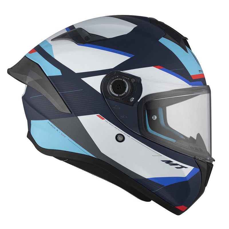 MT TARGO S KAY C7 integreret motorcykelhjelm mat blå-hvid