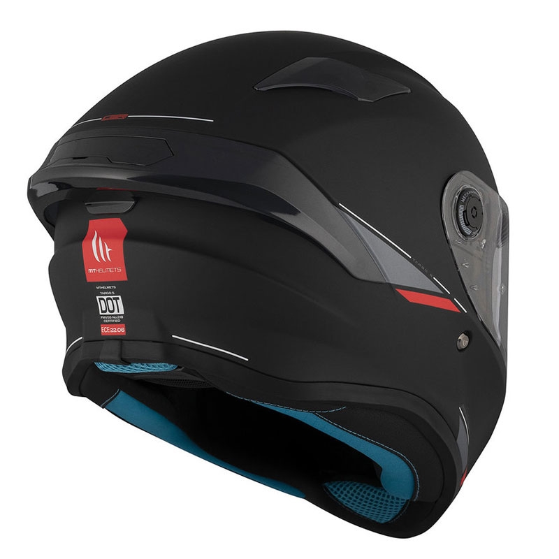 MT TARGO S SOLID A1 integreret motorcykelhjelm mat sort