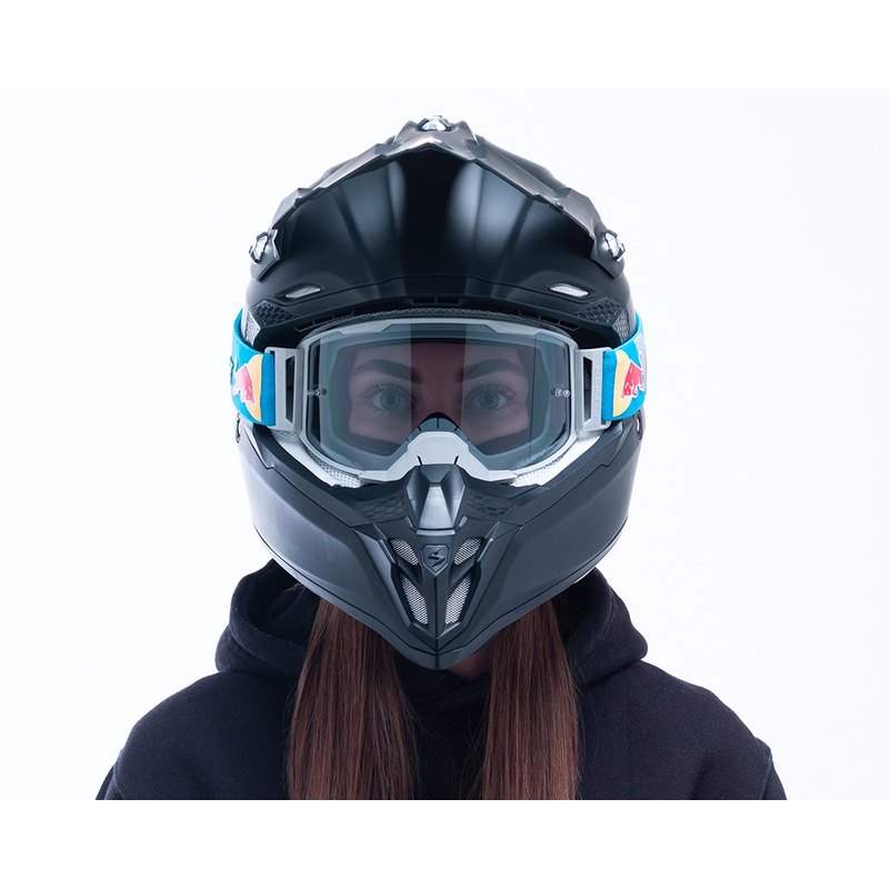 Motocrossbrille Red Bull Spect STRIVE S grå med røgfarvet glas