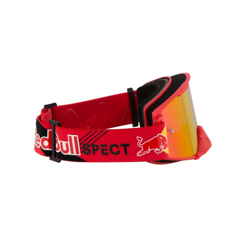Motocrossbrille Red Bull Spect STRIVE S rød med rød linse