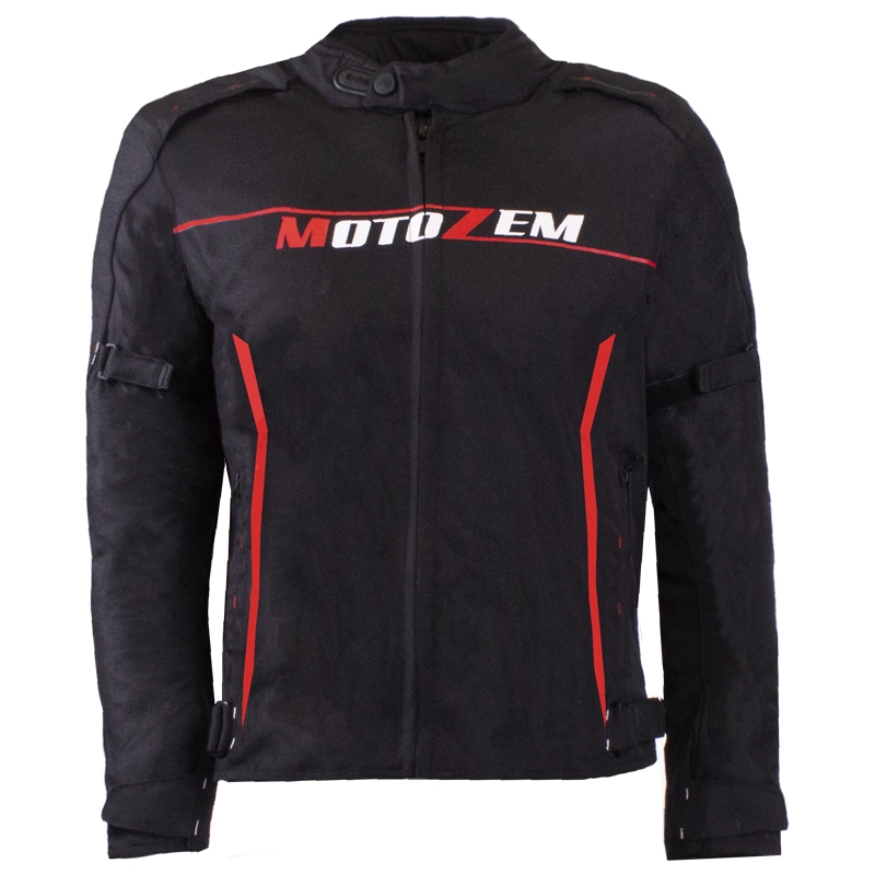 Motorcykeljakke MotoZem Team 2 sort