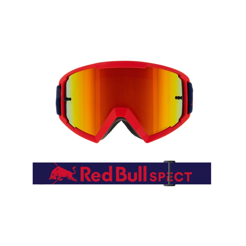 Motocrossbrille Red Bull Spect WHIP rød med orange linse