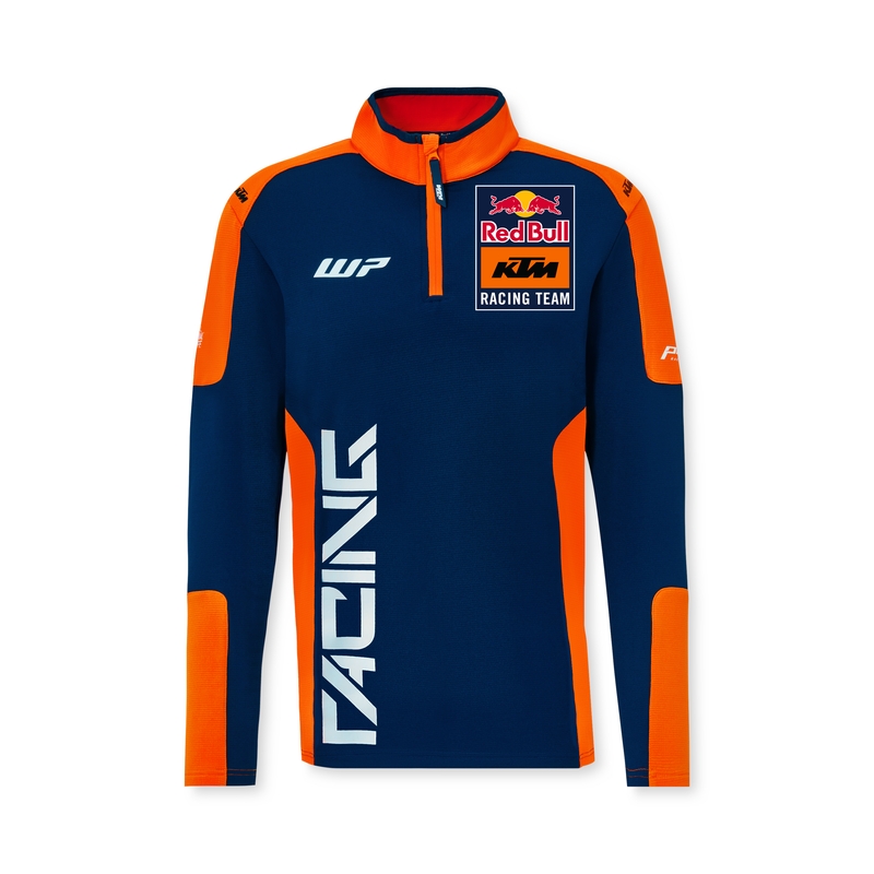 KTM Replica Team Half Zip Sweater blå og orange udsalg
