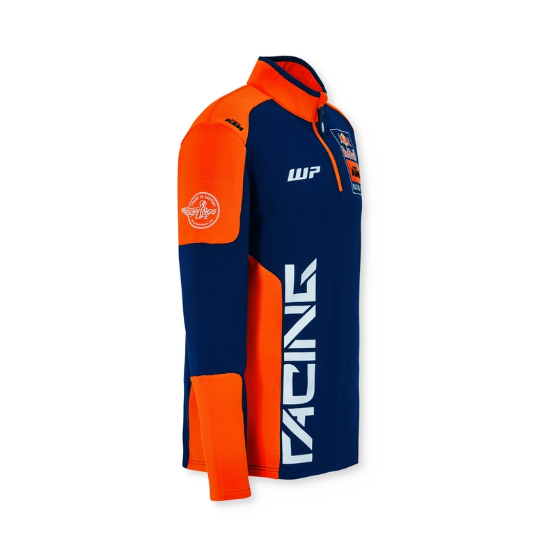 KTM Replica Team Half Zip Sweater blå og orange udsalg