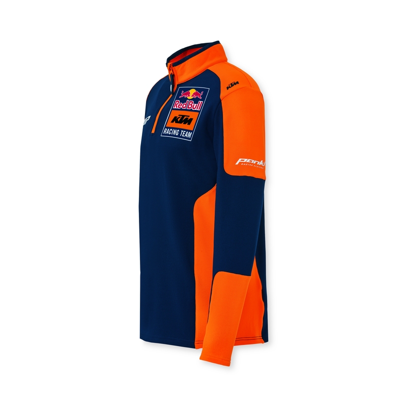 KTM Replica Team Half Zip Sweater blå og orange udsalg