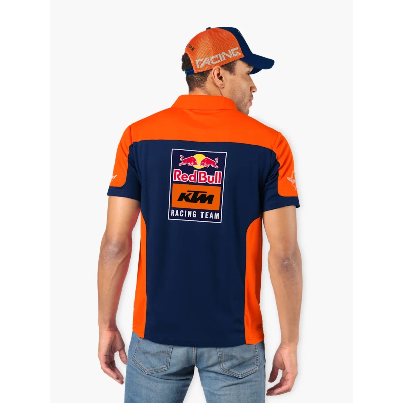 Polotrøje KTM Replica Team blå-orange udsalg