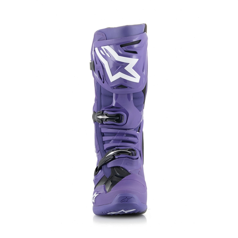 Alpinestars Tech 10 motorcykelstøvler lilla-sort-hvid