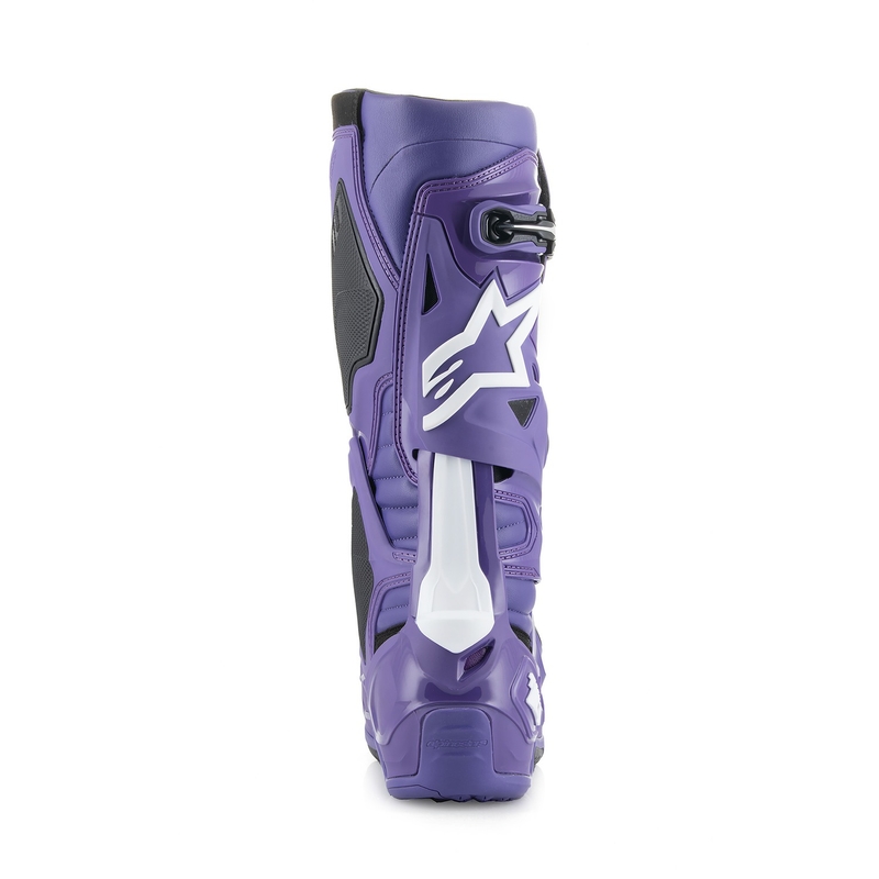 Alpinestars Tech 10 motorcykelstøvler lilla-sort-hvid