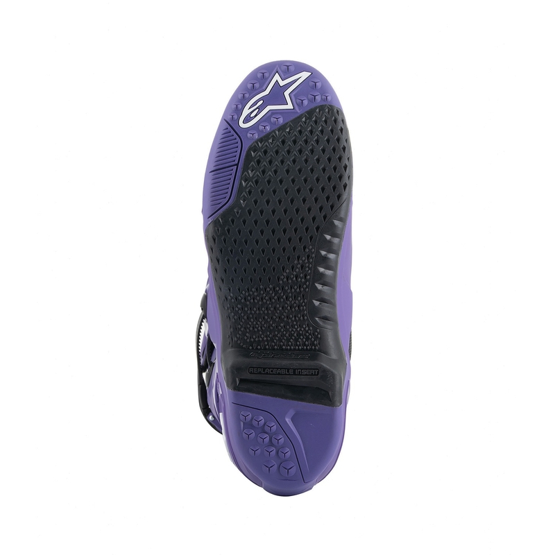 Alpinestars Tech 10 motorcykelstøvler lilla-sort-hvid
