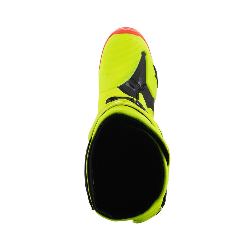 Alpinestars Tech 10 motorcykelstøvler gul fluo-sort-rød fluo