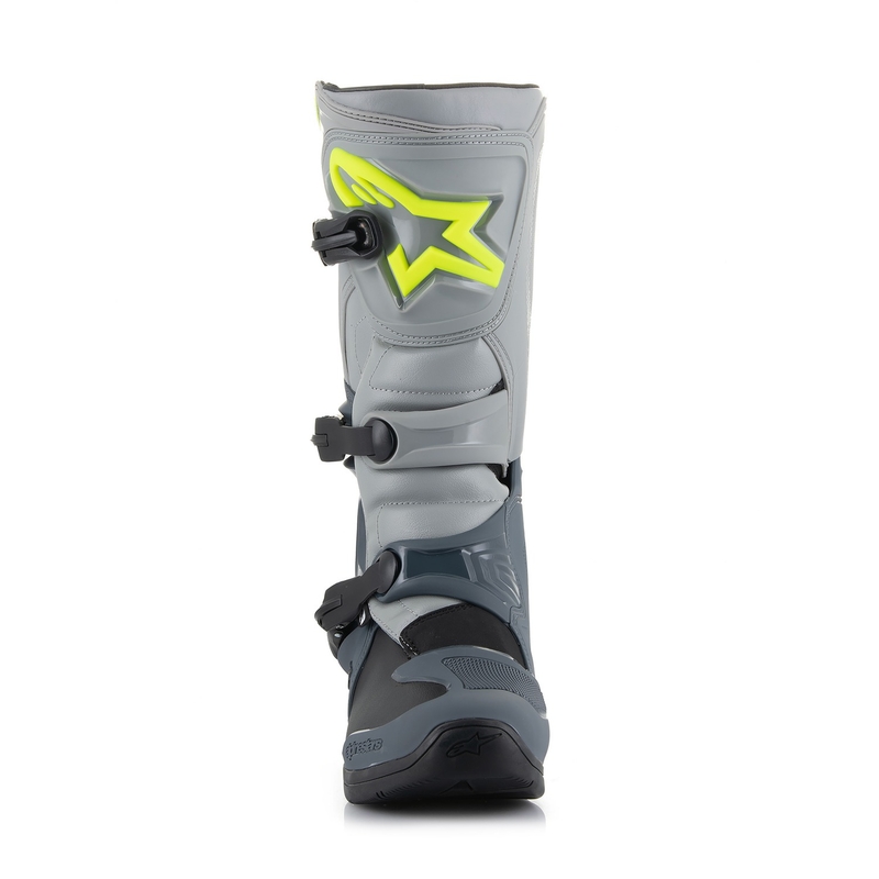 Alpinestars Tech 3 light grey-black-fluo yellow motorcykelstøvler