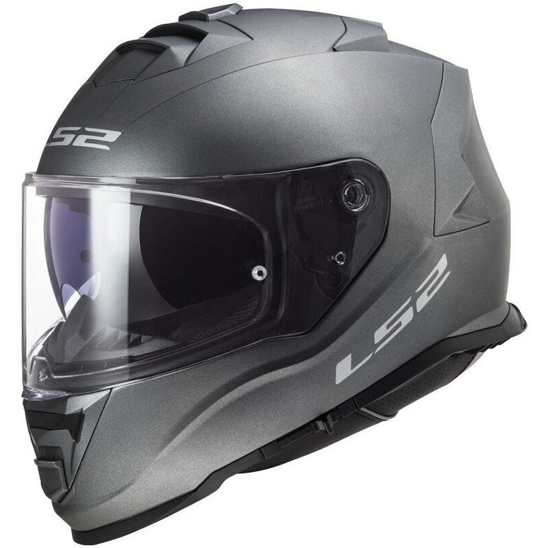 LS2 FF800 Storm II Solid titanium mat integreret motorcykelhjelm