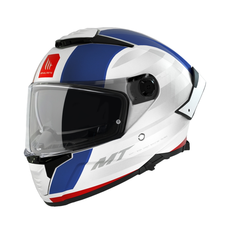 Integralhjelm MT THUNDER 4 SV TREADS C7 hvid-blå