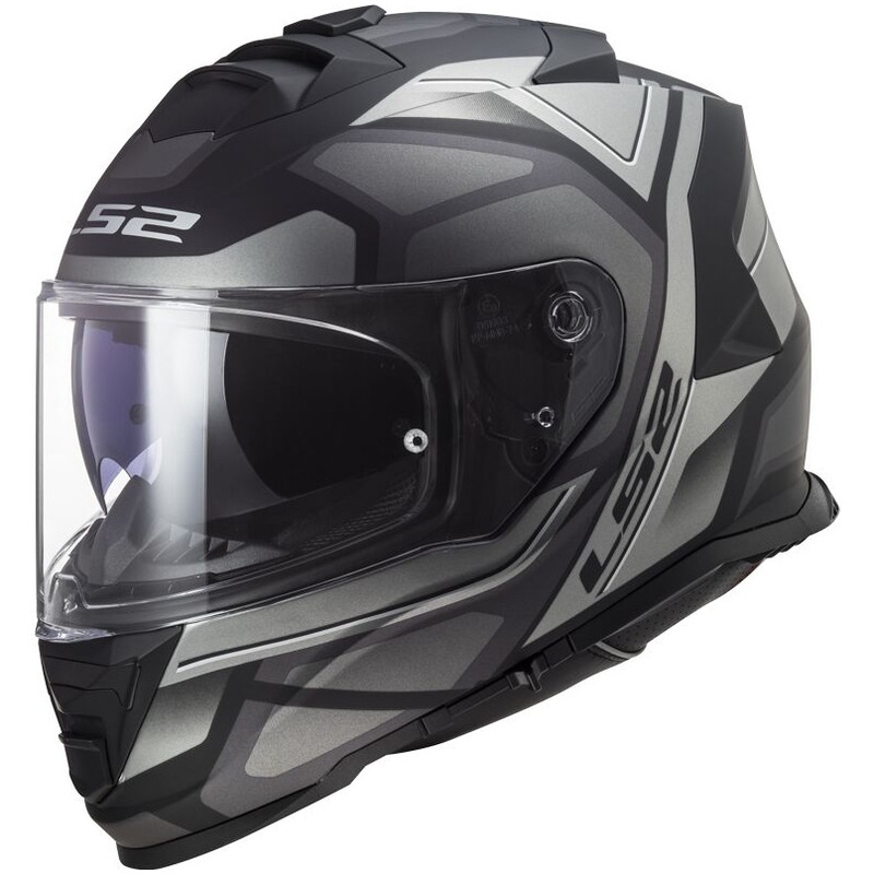 LS2 FF800 Storm II Faster integral motorcykelhjelm titanium mat