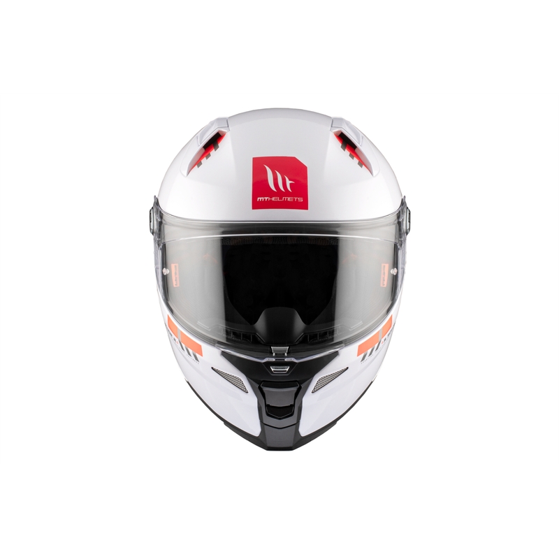 MT REVENGE 2 S SOLID A0 integreret motorcykelhjelm blank hvid