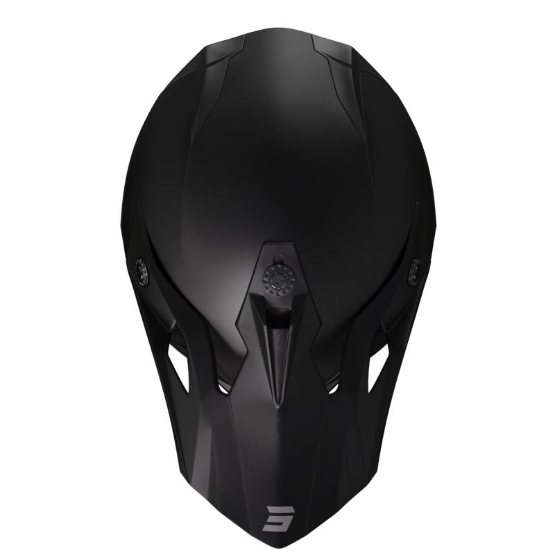 Motocrosshjelm Shot Pulse Solid 2.0 sort mat