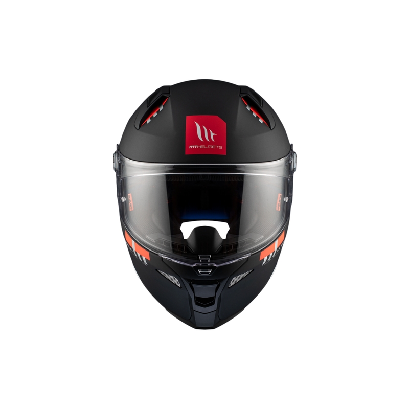 MT REVENGE 2 S SOLID A1 integreret motorcykelhjelm matsort