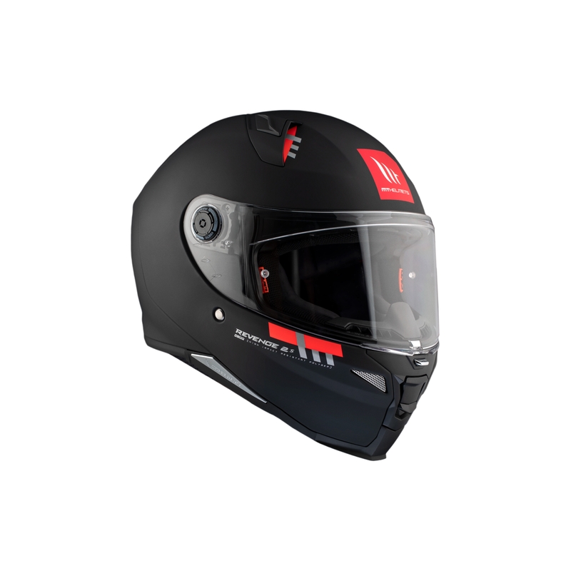 MT REVENGE 2 S SOLID A1 integreret motorcykelhjelm matsort