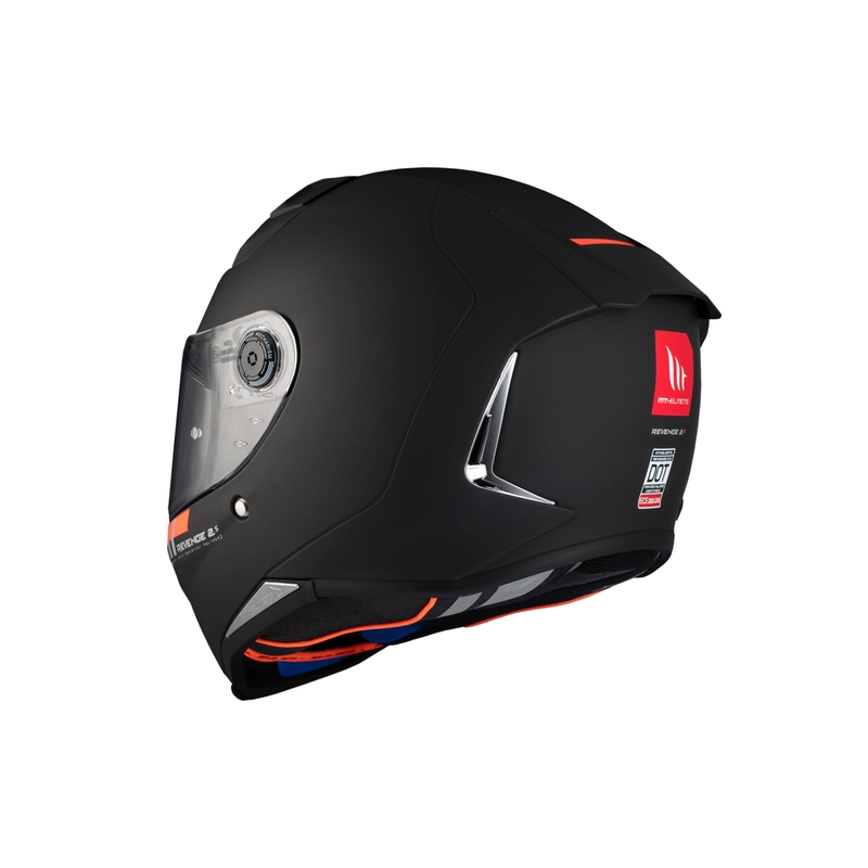 MT REVENGE 2 S SOLID A1 integreret motorcykelhjelm matsort