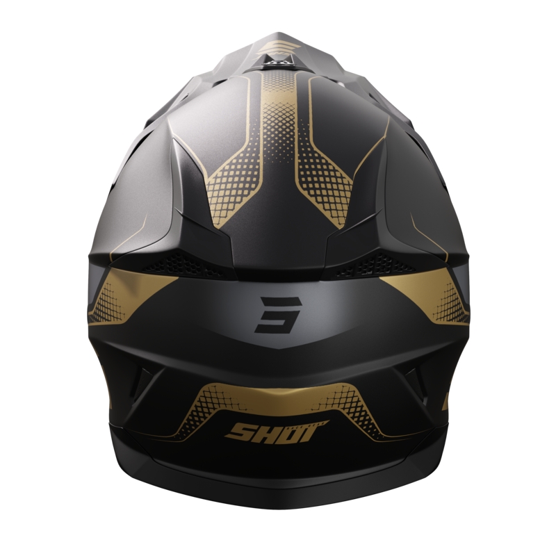 Shot Pulse Edge motocrosshjelm guld mat udsalg