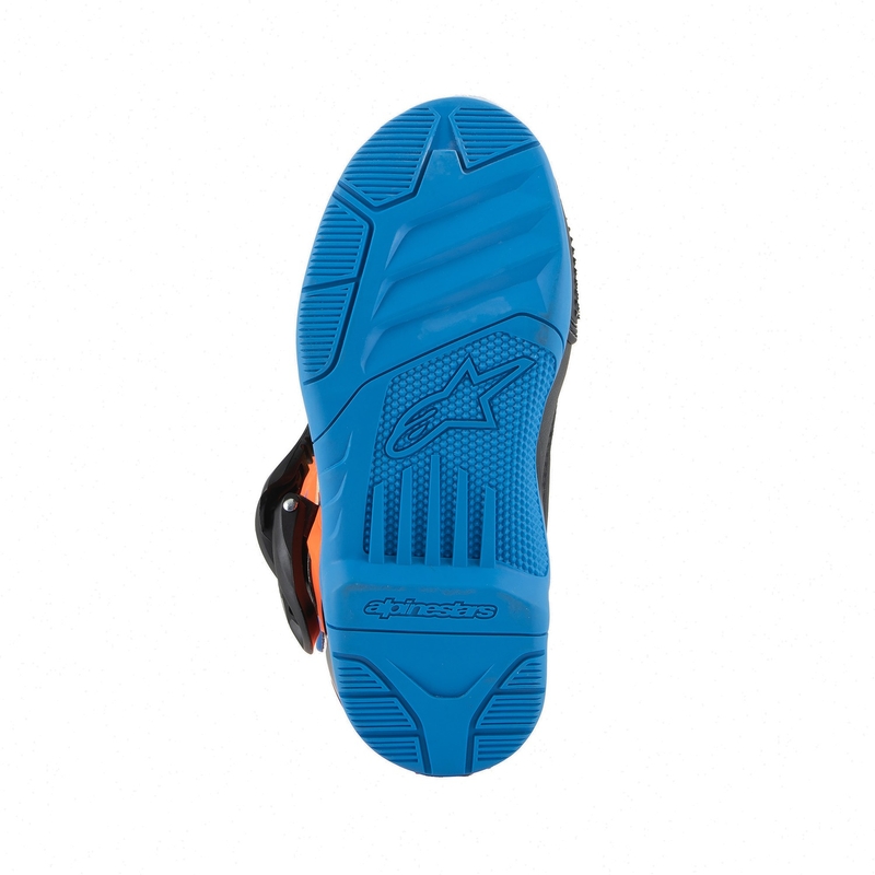 Alpinestars Tech 3S Kids Fluo Orange-Blue-Fluo Yellow-Black motorcykelstøvler til børn