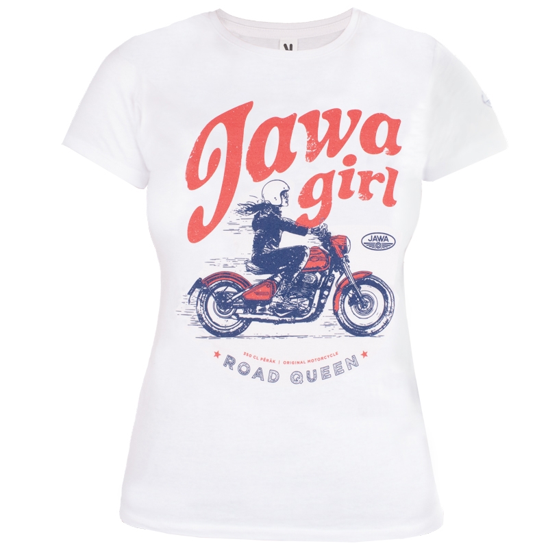 T-shirt til kvinder JAWA Girl hvid