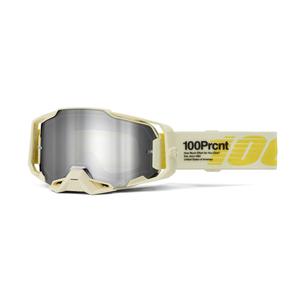 Motocrossbriller 100% ARMEGA Barely gold (spejlvendt sølvplexi)