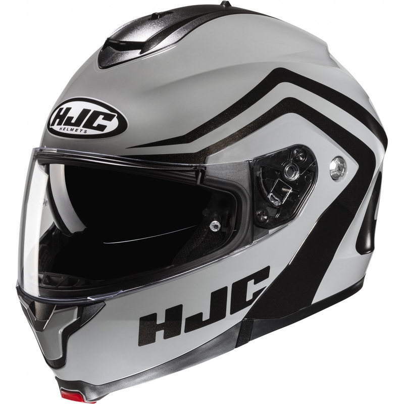 Flip-up motorcykelhjelm HJC C91N Nepos MC5 grå-sort