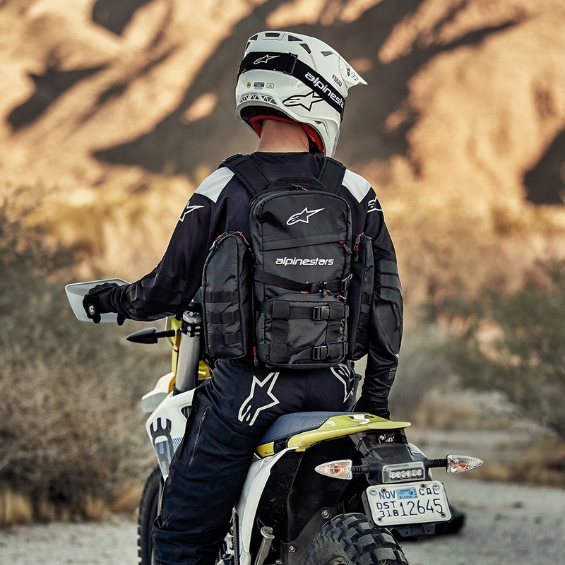 Alpinestars Techdura Taktisk rygsæk sort-hvid 9 l