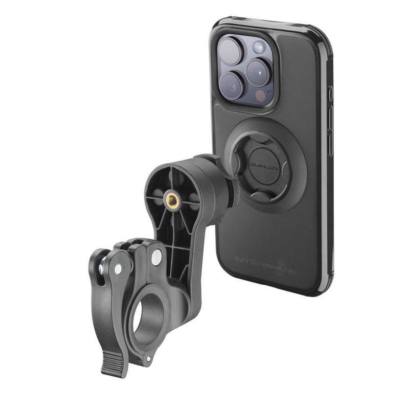 Beskyttelsescover Interphone QUIKLOX Tetraforce - Apple iPhone 15 Pro Max sort