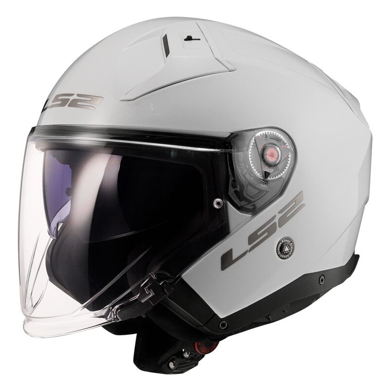 Åben motorcykelhjelm LS2 OF603 Infinity II Solid White
