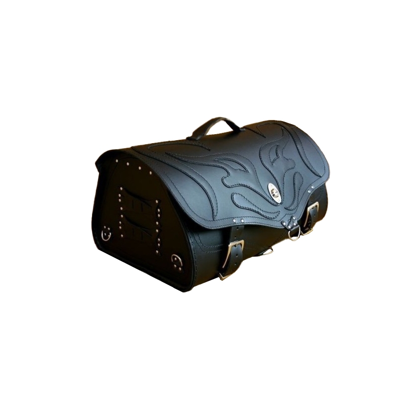 RSA K22 Black Demon sort 42 l motorcykeltaske i læder