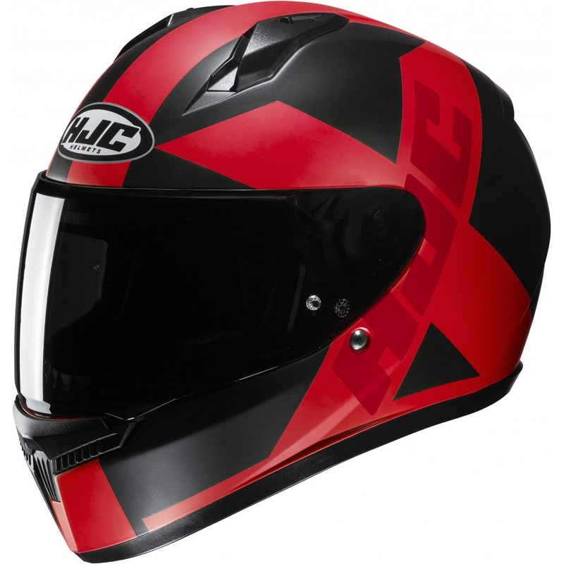 Integreret motorcykelhjelm HJC C10 Tez MC1SF sort-rød