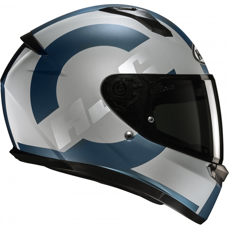 Integreret motorcykelhjelm HJC C10 Tez MC2SF gråblå