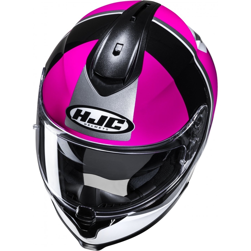 Integreret motorcykelhjelm HJC C70N Alia MC8 sort-hvid-pink