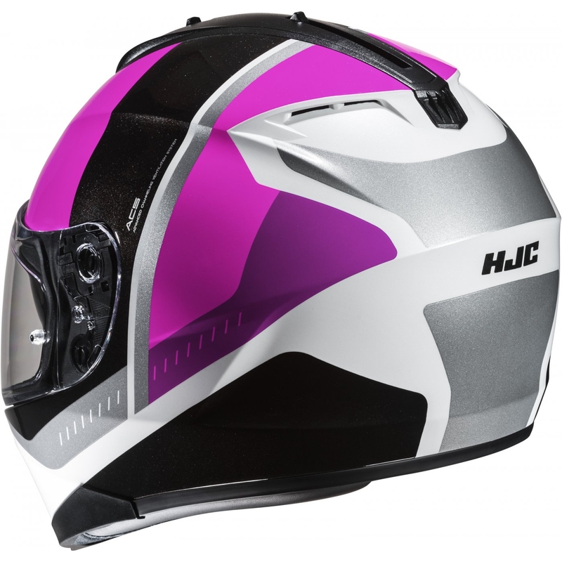 Integreret motorcykelhjelm HJC C70N Alia MC8 sort-hvid-pink