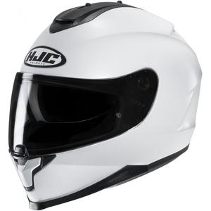 HJC C70N Solid Pearl White Integral motorcykelhjelm