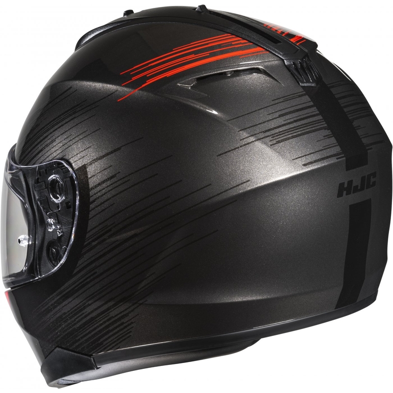 Integreret motorcykelhjelm HJC C70N Sway MC1 rød-sort