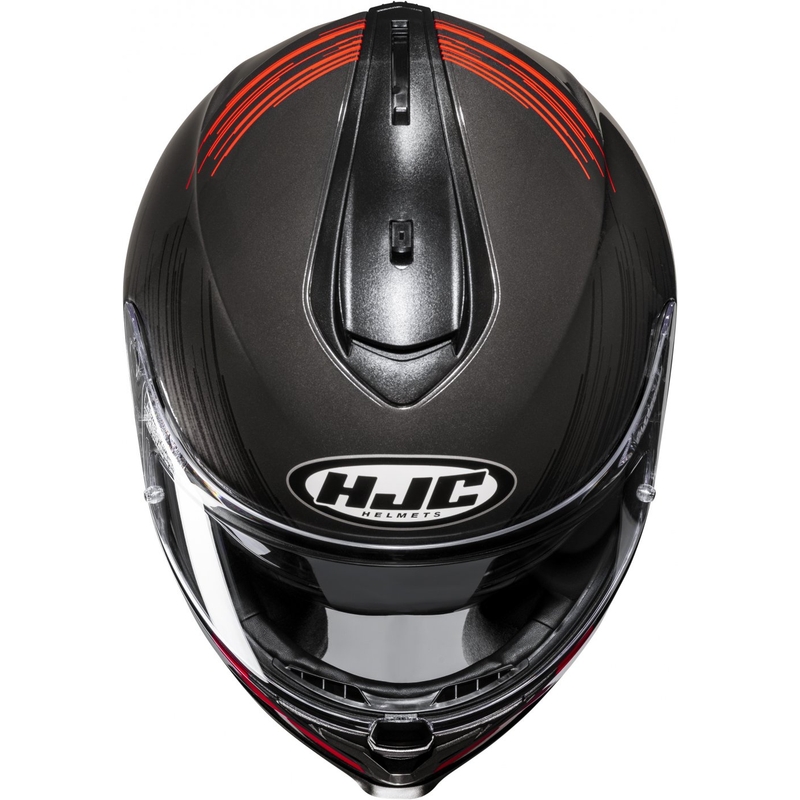 Integreret motorcykelhjelm HJC C70N Sway MC1 rød-sort