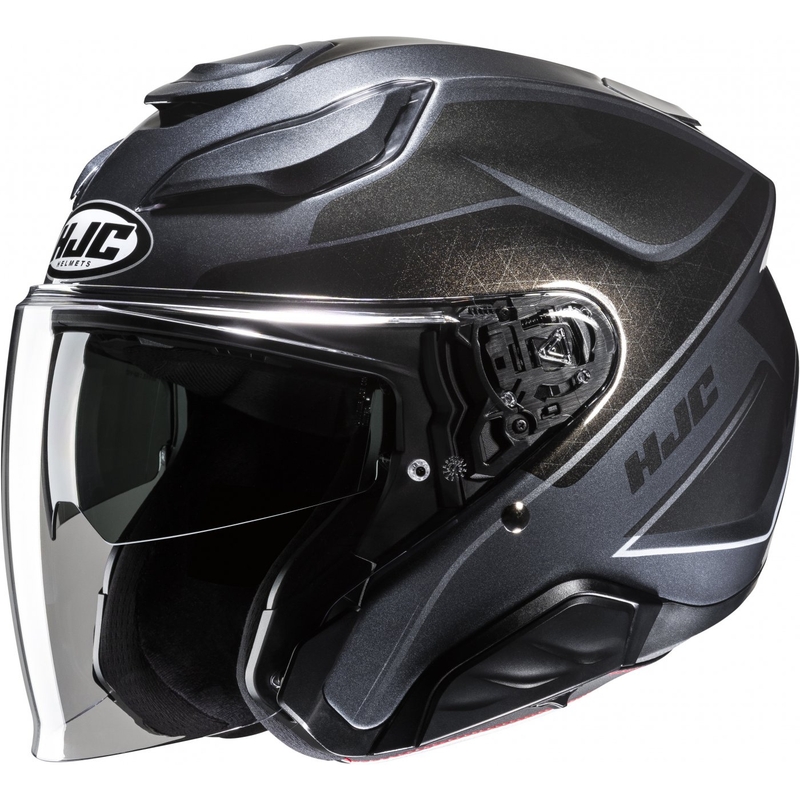 Åben motorcykelhjelm HJC F31 Ludi MC5 titanium