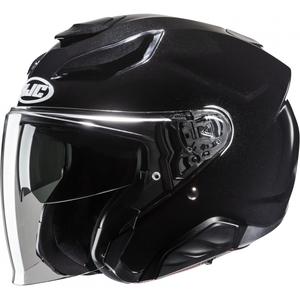 HJC F31 Solid Metallic Black åben motorcykelhjelm
