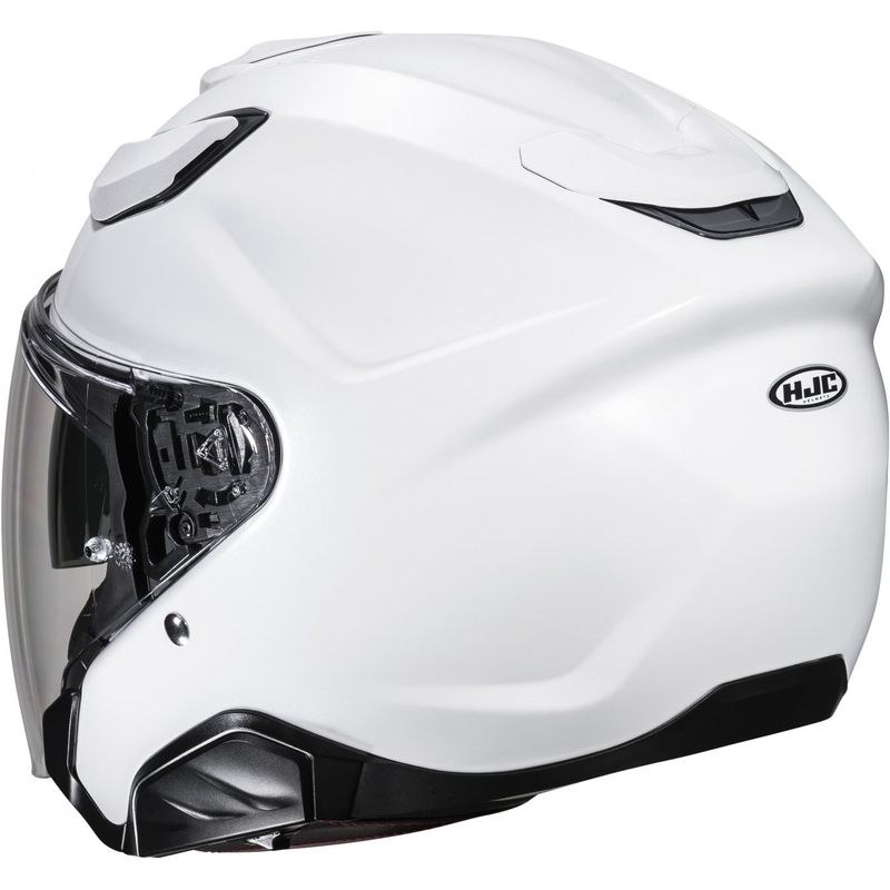 Åben motorcykelhjelm HJC F31 Solid pearl white